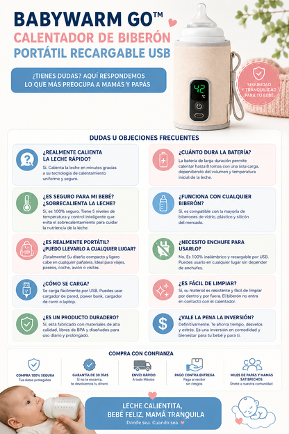BABYWARM GO™ | Leche Lista en Minutos